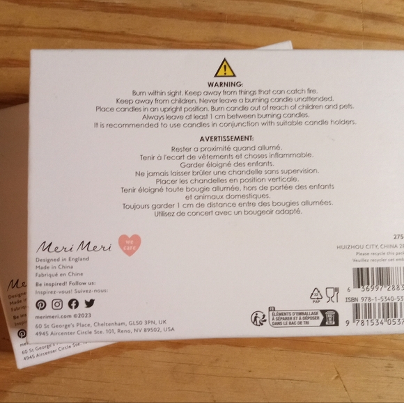 NWT- Meri Meri Daisy Candles - Picture 4 of 4